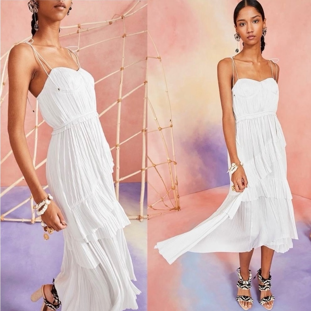 NWT Ulla Johnson Delilah Dress. Dove Grey. Size 0
